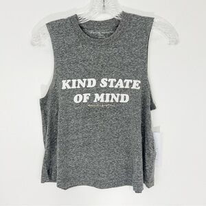 Spiritual Gangster Kind State of Mind Graphic Crop Tank Gray Size XS NWT